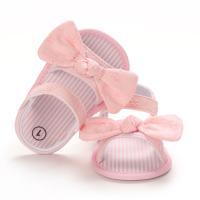 Zapatillas De Lona Para Bebés Niñas Verano Antideslizantes Suaves Para Recién Nacidos Y Niñas De 0 a 18 Meses Sandalias De Jardín - details 4