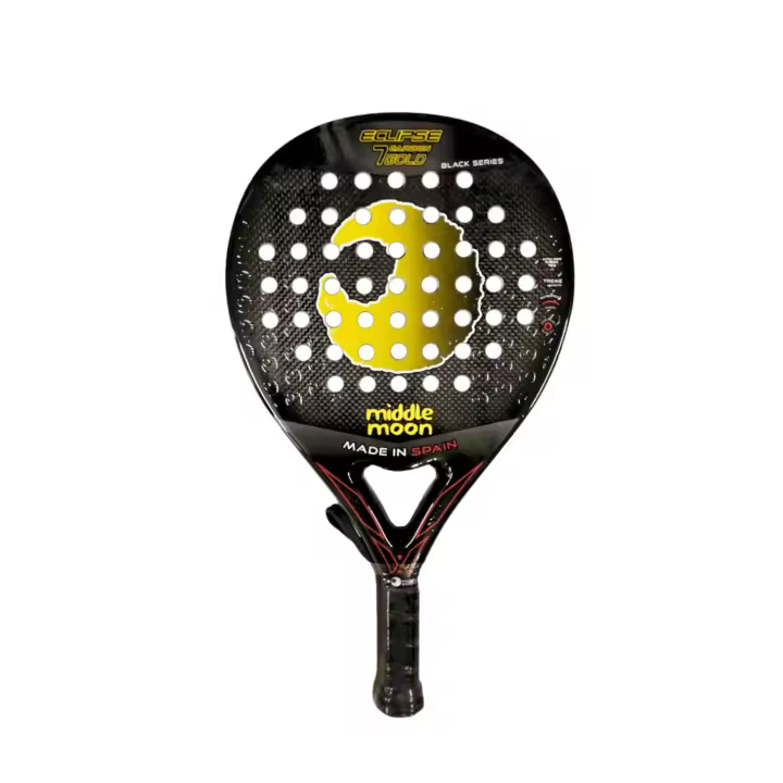 Pala de Pádel Middle Moon Eclipse 7 Carbon Gold Black Series (Made In Spain) - 1