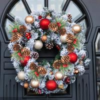 10Pcs Conos De Pino Y Ramas De Pino Con Berros Rojos Artificiales Para Adornos De Navidad Arbol De Navidad Guirnalda DIY Regalos Decorativos - details 6