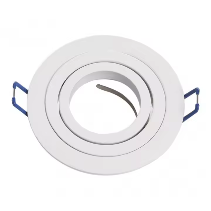 FABRILAMP FAB 14348RE01 | Empotrable Orientable Cenote 1xgu10 Redondo Blanco 2x9,2x9,2 Cm 8 De Corte.c/portalampara - Ahorro de Energía - Fácil Instalación - Iluminación Ajustable - Diseño Moderno - Alta Calidad - 1