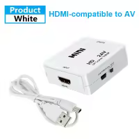 HDMI A RCA keitiklis, suderinamas su AV/CVBS L/R AUDIO VIDEO SET viršutine dėžutės skalė 1080P MINI HD2AV Palaiko NTSC Pal Output HD A AV - DUOMENYS 7
