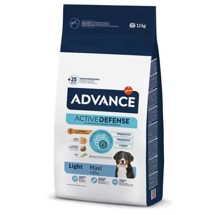 Advance Light Maxi Pienso para Perros con Pollo y Arroz 12kg - 1