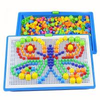 Bloques De Construcción De Setas Plásticas Para Uñas Juego Educativo Para Niños Color Cognición Juguetes Inteligentes Educativos - details 1