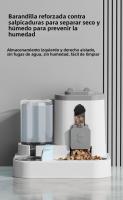 Dispensador De Alimentos Y Agua Para Gatos 2 En 1 Automático Con Medidor De Alimentos Y Agua Capacidad De 100g Material Plástico - details 7