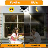 Lámparas Solares Para Exterior Con Sensor De Movimiento PIR 100 LED Impermeables Para Decoración De Jardín Y Farol De Calle - details 6