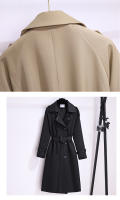 Nueva Chaqueta De Trench Femenina Estilo Británico 2025 Windbreaker Streetwear Doble Botón Largo Elegante Para Otoño E Invierno - details 9