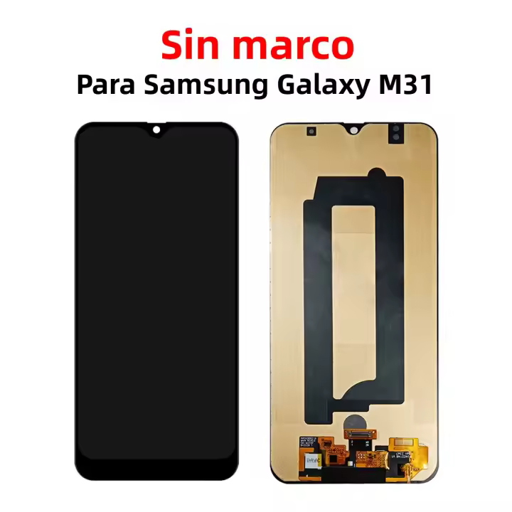 Pantalla LCD Y Digitizador De Toque Para Samsung Galaxy M31 SM-M315F Con Marco Repuesto Compatible Con Samsung SM-M315F Capacidad De Táctil Capacitivo Material TFT Tamaño 6.40 Pulgadas Resolución 1080 X 2340 - 1