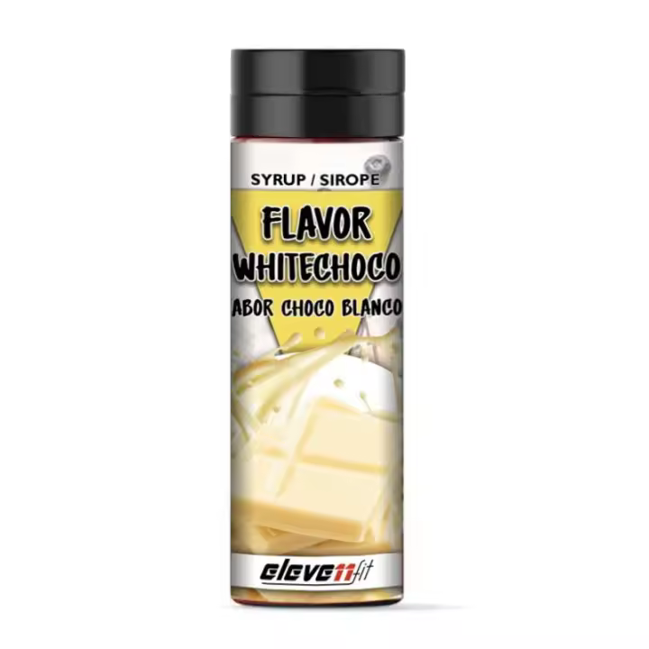 Eleven Fit Sirope 330MLSin Azúcar / 0% Calorías, Libre de Grasas / Ideal para Postres Deliciosos y Saludables / Envase Antigoteo / Sabor Chocolate Blanco - 1