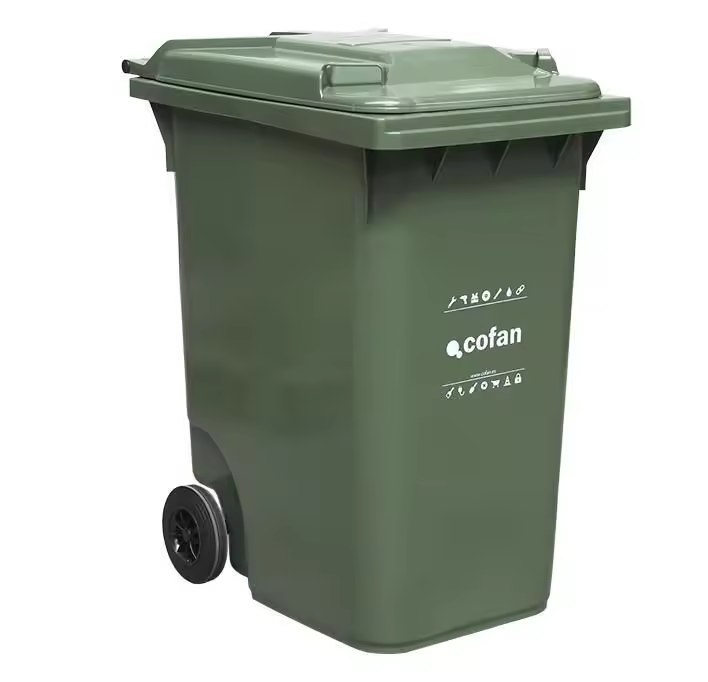 CONTENEDOR 2 RUEDAS 360LT COLOR VERDE (contenedores 2 ruedas 360lt) - 1