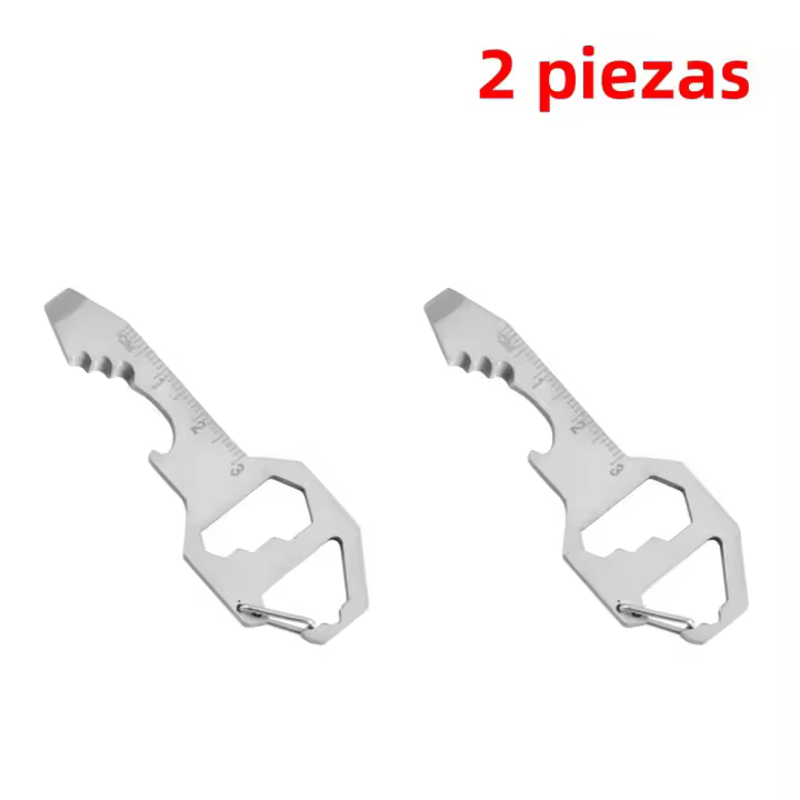 Herramienta De Sobremesa Multiuso Para Exteriores Abrebotellas Llave Destornillador EDC Accesorios De Llavero Herramienta De Sobremesa - 1