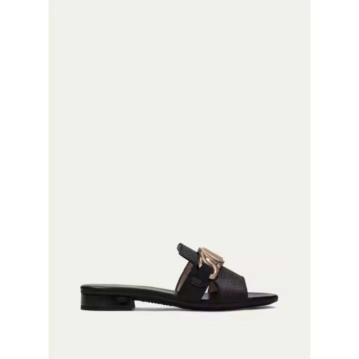 Sandalias planas de Mujer HISPANITAS HV243268 PALA CADENA NEGRO 32463 24V - 1