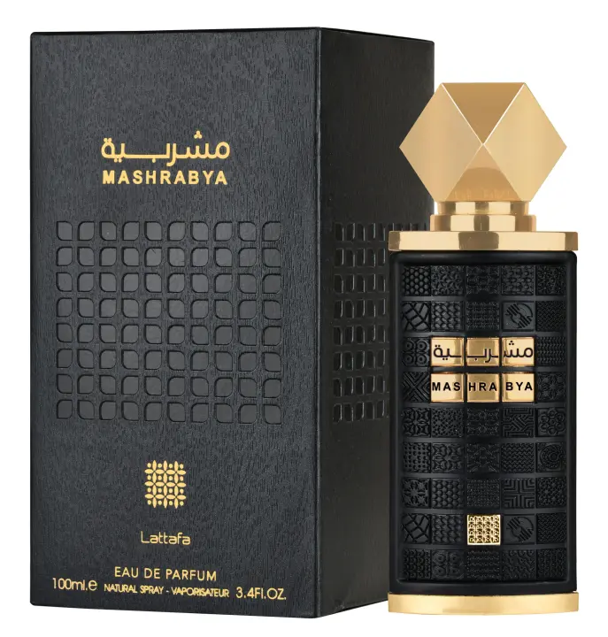 Lattafa Mashrabya Eau de Parfum Unisex 100 ml – Perfume Árabe Original de Larga Duración, Fragancia Oriental Amaderada para Hombre y Mujer - 1