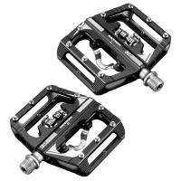 RACEWORK Pedales De Bicicleta De Montaña MTB Clipless Con Medidor De Potencia Doble Función Pedal Clip Compacto Y Plataforma Aluminio Para Ciclismo - details 3