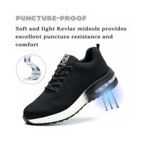 Zapatos de seuridad para hombre y Mujer, zapatillas de seuridad antideslizantes, Luces, comodas, Suela Blanca - details 6