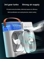 Ventilador Portátil 3 En 1 Humidificador Luz Nocturna Mini Aire Acondicionado Portátil Para El Hogar Con Control Remoto Y Luz LED - details 1