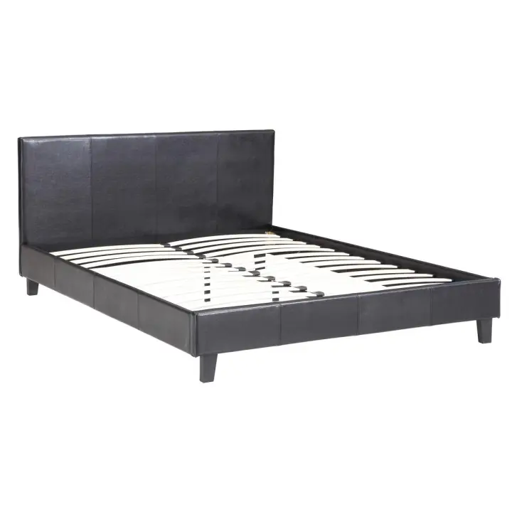 Cama "Lina" - 140 x 190 cm - Negro - 1
