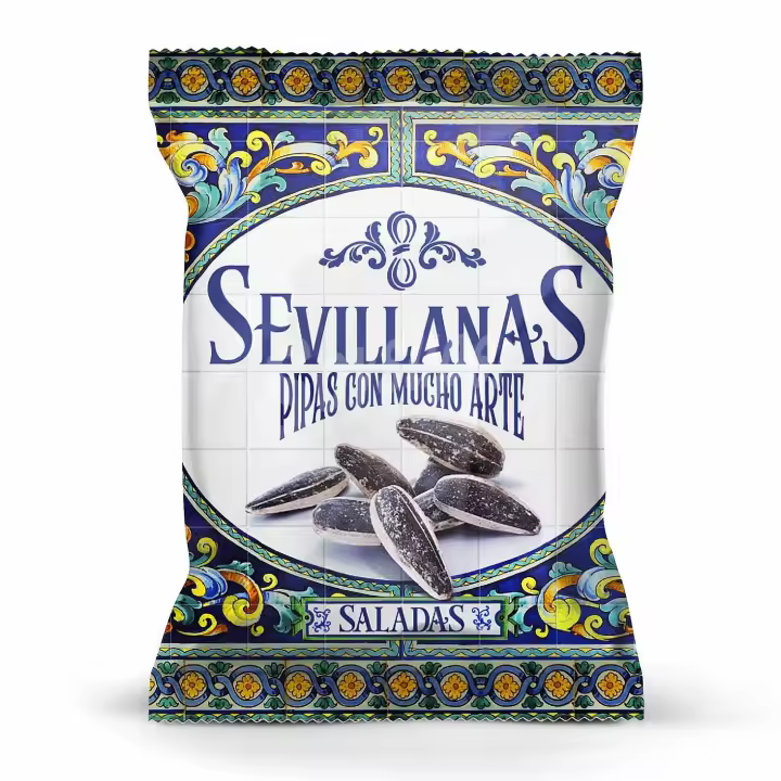 Pipas Rebujinas tostados sevillanas caja 10 unidades a elegir con sal aguasal sin sal rebujinas sevillanas sabor Sevilla con arte mejor calidad - 1