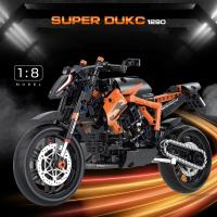 Nueva 1:8 Clásica Moto De Bloques De Construcción Modelo Juguete De Cidade Racer Para Niños Niñas Y Adultos MOC Sets De Alta Técnica - details 7