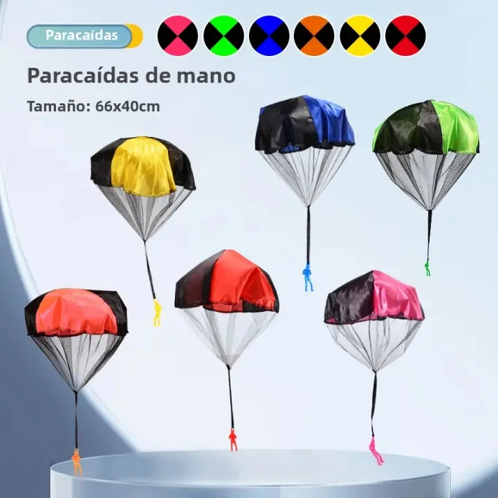 Juguete De Paracaídas Para Exterior Tangle Free 6/12PCS Juguete De Lanzamiento Manual Para Niños Fiesta De Children's Day Actividad Cooperativa Y Desarrollo Interpersonal - 1
