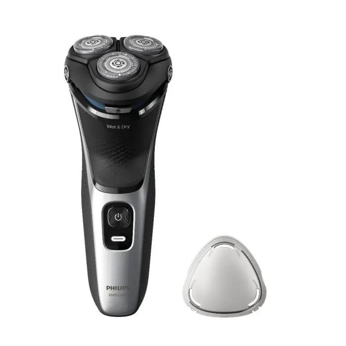 AFEITADORA ELÉCTRICA EN SECO Y EN MOJADO PHILIPS SHAVER 3000 SERIES S3143/00 / CABEZALES PIVOTANTES / COLOR NEGRO - 1