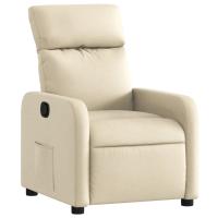 vidaXL Sillón reclinable de tela Gris claro, Gris oscuro, Negro Sillon Dormitorio Sillon Comodos Silla Relax Sillón Sofá - details 1