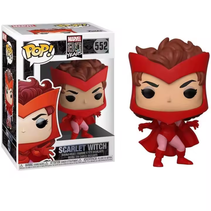 Funko Pop!  Marvel 80th - Figura Bruja Escarlata (Primera Apariencia), 44503, Nº552 - 1