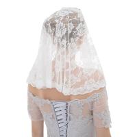 Mantilla De Boda Estilo Español Para Mujer Vintage Lace Tradicional Cubierta De Cabeza Para Iglesia Católica Arc Forma Pañuelo Latín - details 1