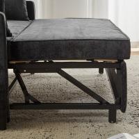 [Sofá Cama con función de Cama] sofá Doble, sofá Cama Doble, respaldo ajustable, Vestido de chenilla, espuma de Alta densidad, sofá de salón, sofá con función de Cama - details 5