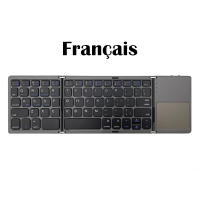 Teclado Inalámbrico Mini Con Touchpad B033 BT Portátil Para Windows Android IOS iPad Teléfono Plegable Magnético Triplo Ergonómico Multifuncional - details 1
