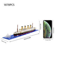 Juguete De Construcción De Partículas Micro Titanic Barco Crucero Puzzle Para Niños Modelo Grande De Barco Unisex Sin Batería - details 10
