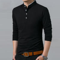 Camiseta Polo Casual Para Hombre Manga Larga Transpirable Y Cómoda Algodón Sólido Verano Moda Negocios Top Regular - details 8