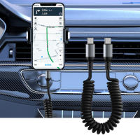 Cable De Carga Rápida Telescopio 100/27/66W 6A USB Tipo C Para iPhone 15 14 13 12 Con Carcasa Tipo C a Tipo C Soporte Para iPhone - details 3