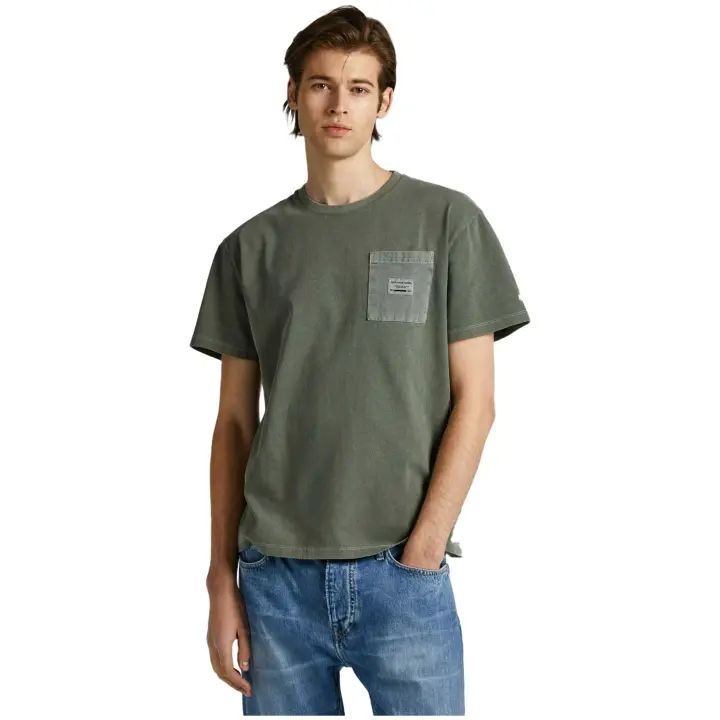 Camiseta de Manga Corta Pepe Jeans Oxford para hombre en color verde - 1