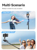 Bastón Selfie 360° Con Control Remoto Bluetooth Seguimiento Inteligente Anti Vibración Tripode Fotografía Automática Para Smartphones Y Cámara De Acción - details 24