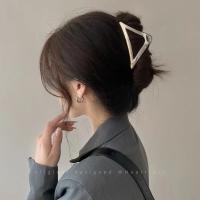 Pinza Para El Pelo Geométrica De Metal Moda Coreana Para Mujeres Y Niñas Accesorios De Pelo Clips Para Cola De Caballo Barrettes Cruzados - details 18