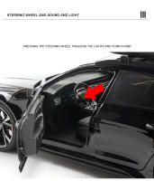 Audi RS6 Avant Estación Wagón Grande 1:18 Coche De Escala De Metal Con Sonido Y Luz Modelo Colección Juguete Para Niños Vehículo Regalo - details 6