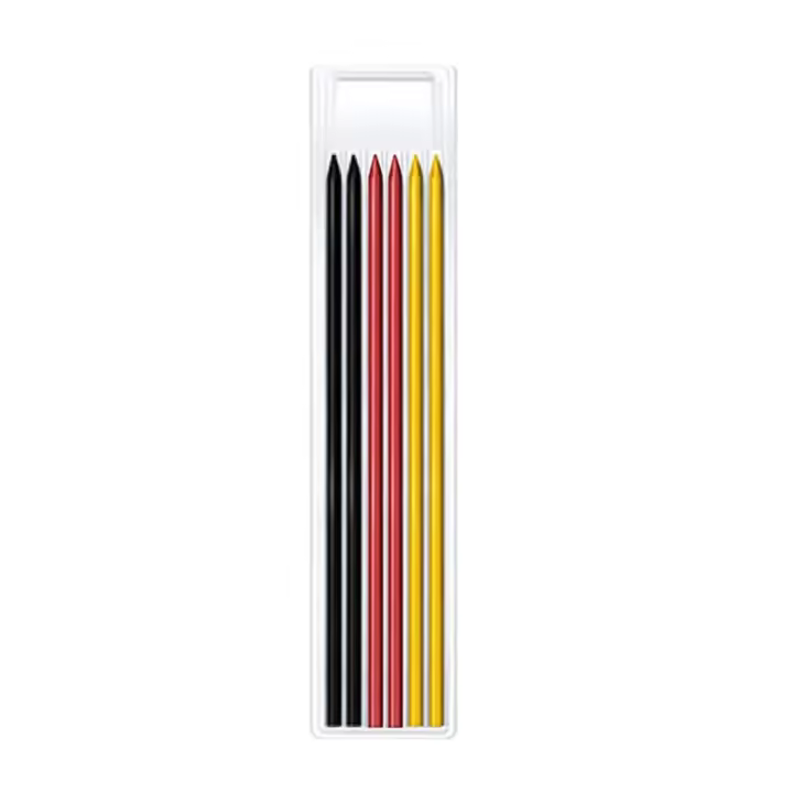 Lápiz De Carpintero Mécanico Sólido Con Mezclador Para Construcción De Madera Suministros De Papelería Lápiz De Carpintero Cabeza Larga - 1