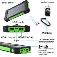 Nueva energía Solar portátil de 8000mAh para exteriores, pesca salvaje, Camping, energía de respaldo de alta capacidad, carga rápida, energía móvil [kk] - details 7