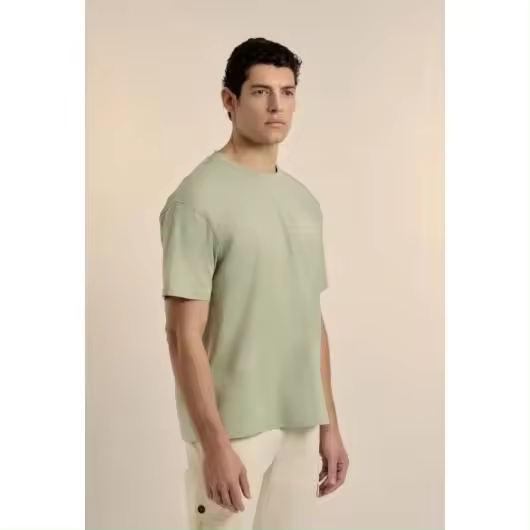 Camiseta Valecuatro oversize verde claro - 1
