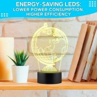 Lámpara De Noche LED 3D Con Base DIY En Acrílico Transparente RGB Control Remoto USB Decoración Para Habitación Regalo De Cumpleaños - details 10