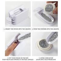 YIKOOLIN Set De Reciclaje De Polvo Para Uñas Con Cuchara Y Recipiente Portátil Kit De Pincel Para Polvo De Uñas Herramientas De Manicura - details 9