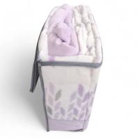 Sábanas de Coralina Térmicas Invierno Doble Perchado 200grs Milka Malva - 190/200cm + 30cm - Confort Antiestrés - Mercatienda.es - details 1