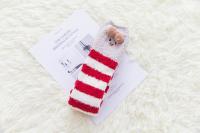 Medias Altas De Invierno Para Mujer Con Estampado De Animales De Dibujos Animados Terciopelo Coral De Felpa Grueso Medias Altas a La Rodilla Con Rayas - details 21