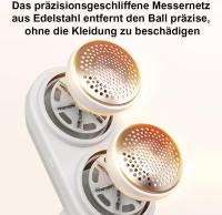 Quitapelusa recargable con Doble Cabezal Indicador LED - Eliminador de Pelusas de Doble Cabeza, 2 Velocidades Ajustables, Afeitado Eficiente de 6 Hojas para Ropa, Máquina Quita Pelusa de Ropa, Alfalbra, Bufanda, Jersey, - details 3