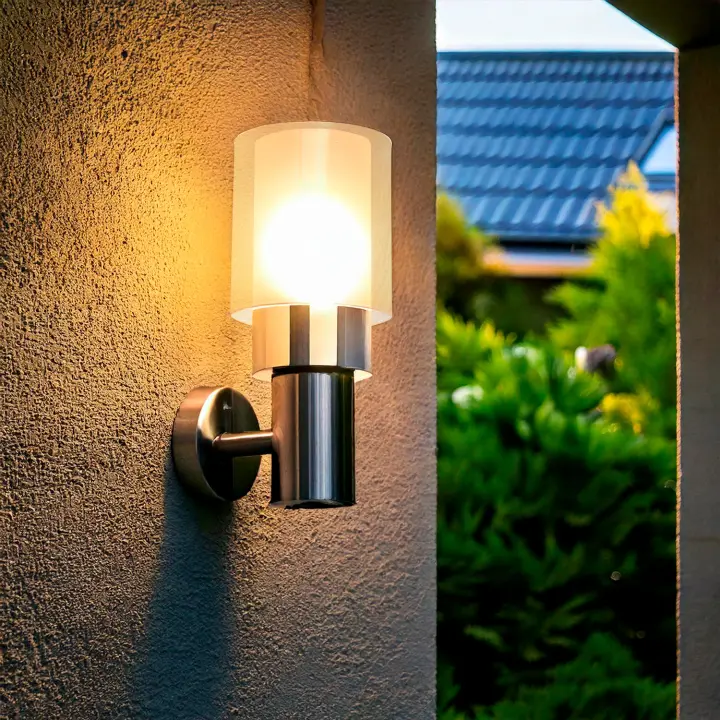 Ledkia Lámpara de Pared Exterior Acero Inoxidable Martin Gris - 1