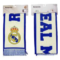 Bufanda Clásica Real Madrid Blanco-azul-negro 140x20cm 100% Acrílico - details 1