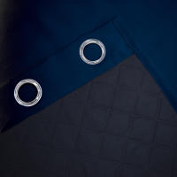 Cortinas De Algodón Aislantes Térmicas Y Antipolvo Para Dormitorio Negro 100% Cortinas Calefactoras Y Anti-Viento Con Aislamiento Acústico - details 14