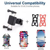 Soporte Ajustable Para Teléfono Móvil En Bicicleta Y Motocicletas Con Clip X Montaje Para GPS Compatible Con iPhone - details 2