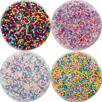 Lote De 10g De Cuentas De Vidrio Bohemio Colores Variados 2mm Para Creación De Joyería DIY Accesorios Para Pulseras Collares Y Aretes - details 0