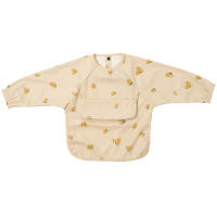 Nueva Apron De Alimentación Para Niños Con Bolsillo Y Bata Larga Impermeable Cubre Todo Con Bolsa Smock De Moda Para Bebés De 1-3 Años Unisex - details 8